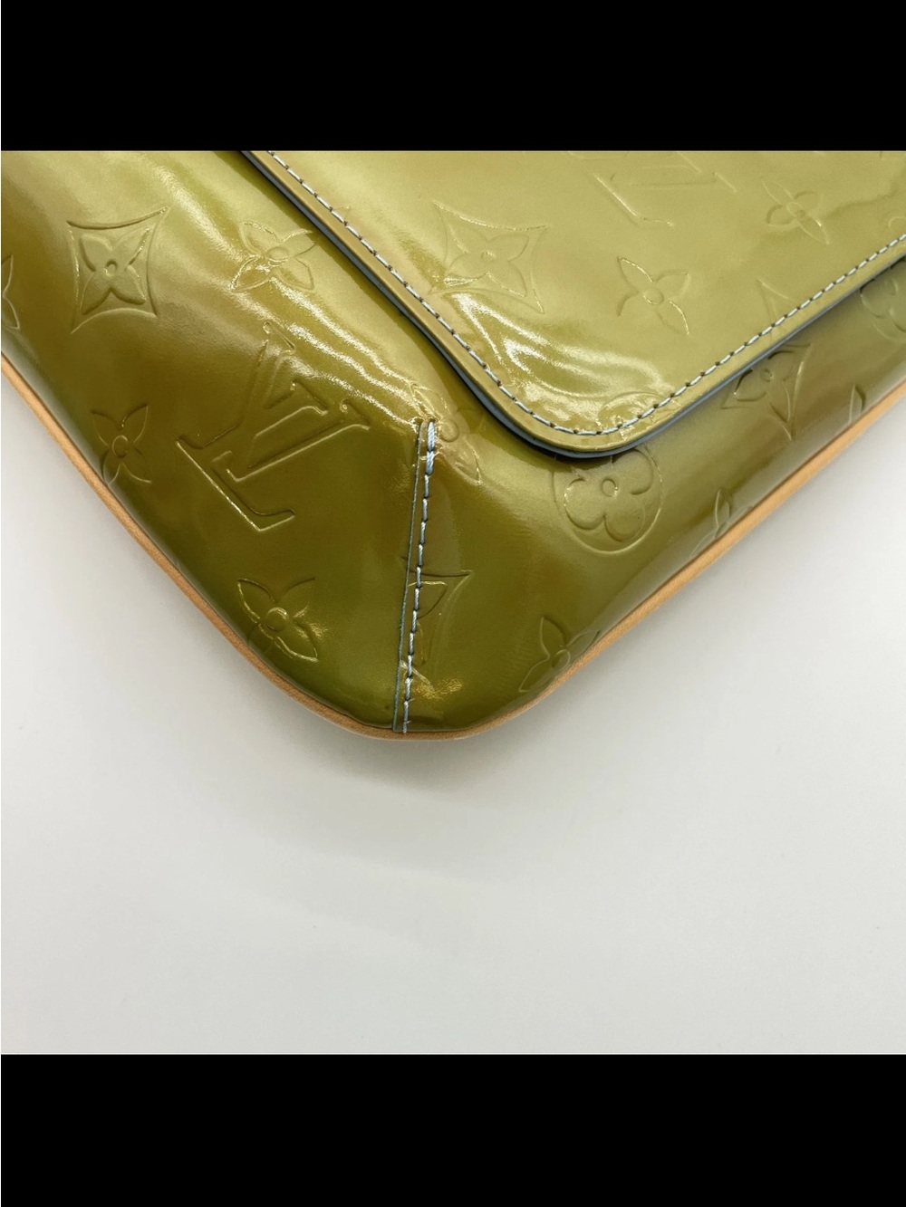 Louis Vuitton Olive Green Vernis Thompson street - Picture 13 of 16